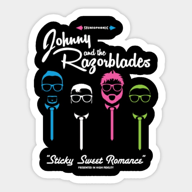 Johnny and the Razorblades - Sticky Sweet Romance Sticker by Johnny and the Razorblades